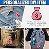 Money Bag Dollars Patch 3 Inches Funny Bag of Money, Lucky Bag Money
