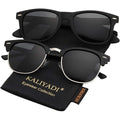 KALIYADI Polarized Sunglasses for Men & Women – UV400 Protection Semi-Riml